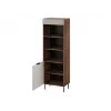 Cama 3 ALMERA stellingkast 60x42x185 walnoot/cashmere