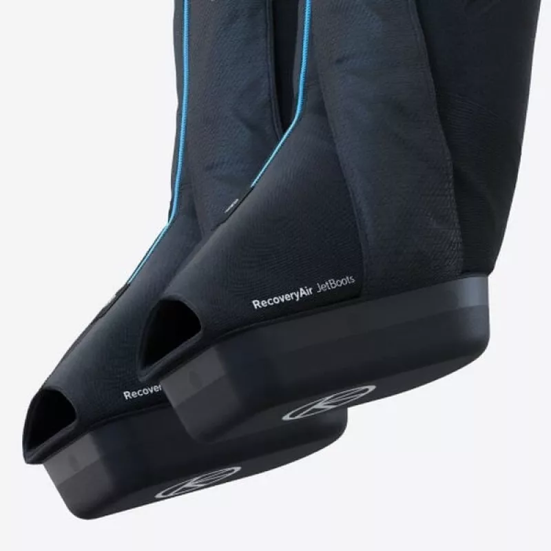 Therabody RecoveryAir JetBoots compressiemassageapparaat voor benen, maat M, zwart