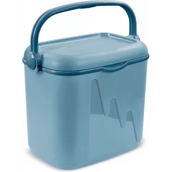 Draagbare 20L Curver Tourist-koelbox 262277 blauw — 20 L reiskoeler van polypropyleen met draaggreep, 396×265×428 mm, 1,8 kg