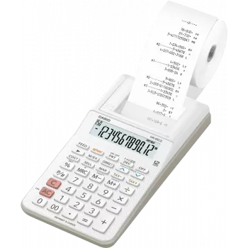 CASIO tafelrekenmachine met printer HR-8RCE-WE wit