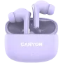 Canyon TWS-9 CNS-TWS9P hoofdtelefoon – True Wireless – Bluetooth 5.4 – In-ear – 6h + 30h gebruiksduur – USB-C oplaadcase – touchbediening – paars
