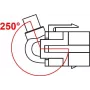 Keystone-module USB 5 Gbit/s Type-A-bus 250° naar Type-A-stekker 0,5 m kabel DELOCK