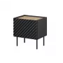 Nachtkastje Cama ONDA 50x40x54 cm zwart MDF/spaanplaat set van 2