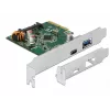 DeLOCK 90299 PCIe x4-kaart, 1x USB Type-C + 1x USB Type-A, USB 3.2 Gen 2 (10 Gbps)