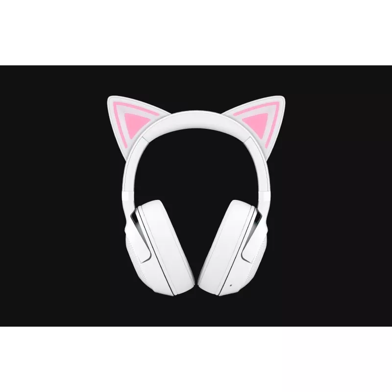Draadloze gaming-headset Razer Kraken Kitty V2 BT wit met Bluetooth, THX Spatial Audio, RGB-verlichting
