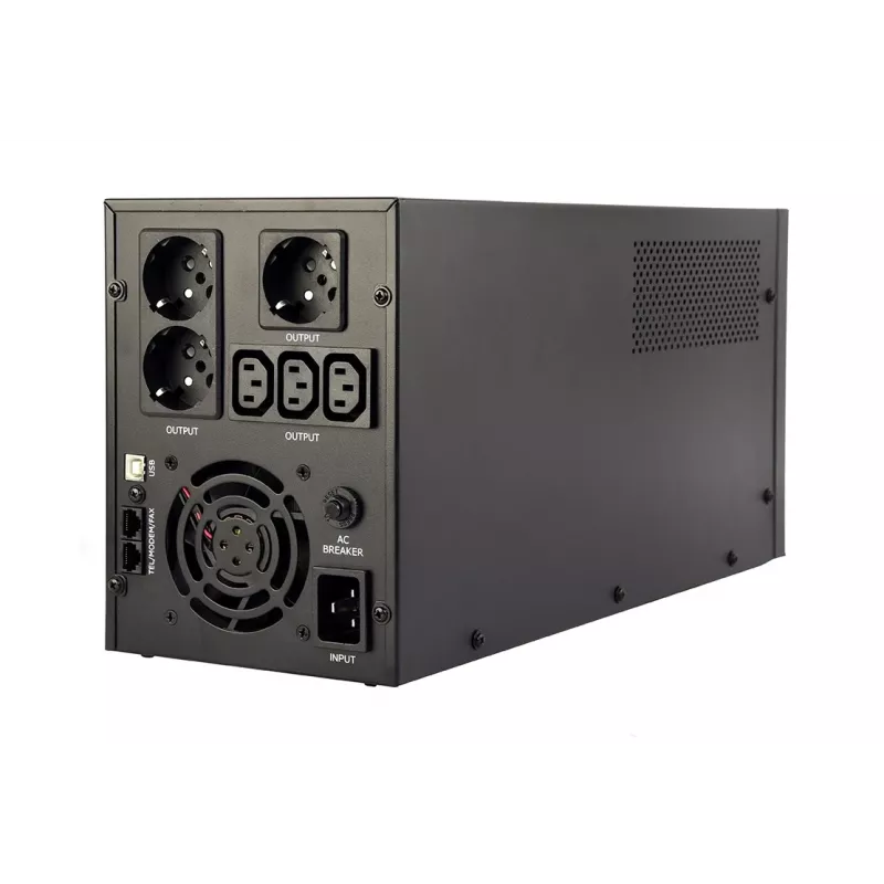 Gembird EG-UPS-036 UPS (uninterruptible power supply) line-interactive 3 kVA 1800 W 6 AC-uitgangen