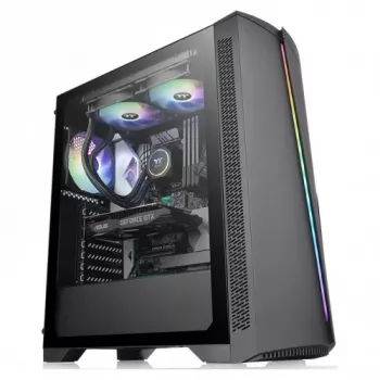 PC-behuizing Thermaltake H350 TG RGB Midi Tower zwart