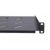 Rackplateau Extralink Extralink Shelf 1U 250mm zwart 19 inch