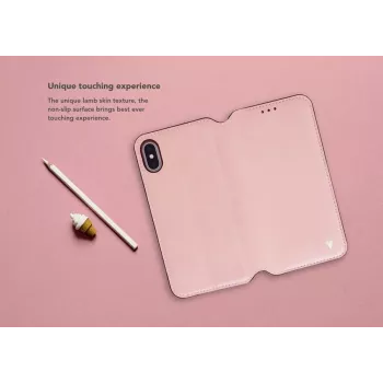 Folio case VixFox voor iPhone 7/8 — roze, folio-hoes
