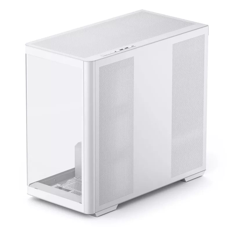 Jonsbo D300 Midi-Tower, 270 graden, gehard glas - wit