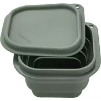 Lunchbox Fackelmann 26926 silicone groen grijs 130mm