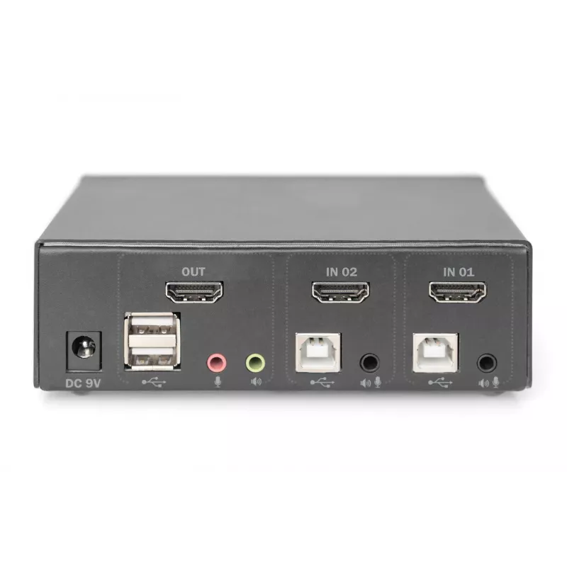 KVM-switch Digitus 2 poorten Single Display 4K HDMI