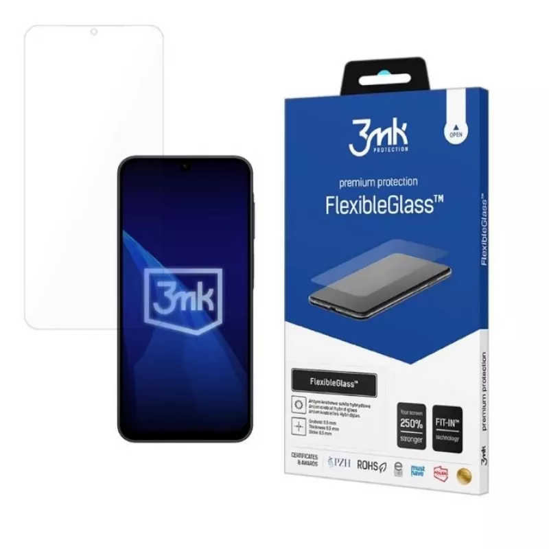 Displaybescherming 3MK FlexibleGlass voor Samsung Galaxy A17 5G/4G (modelspecifiek)