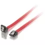 Equip SATA II-kabel, haaks, 0,5m, 0,5 m, SATA II, SATA 7-pin, SATA 7-pin, stekker/stekker, rood