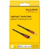 Audiokabel DeLOCK 86587 1,5 m 3,5 mm Lightning zwart