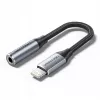 Audio-adapter Vention Lightning naar 3,5 mm BMBHA, Lightning naar 3,5 mm bedrade adapter met 0,1 m kabel, grijs