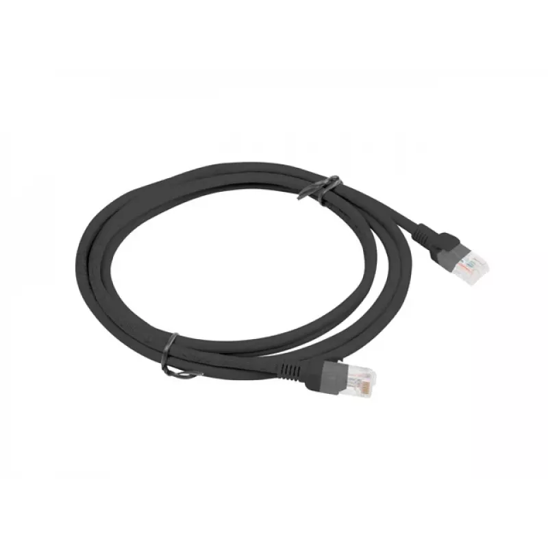 Netwerkkabel LANBERG PCU5-10CC-0200-BK RJ-45 Cat5e U/UTP 2 m zwart