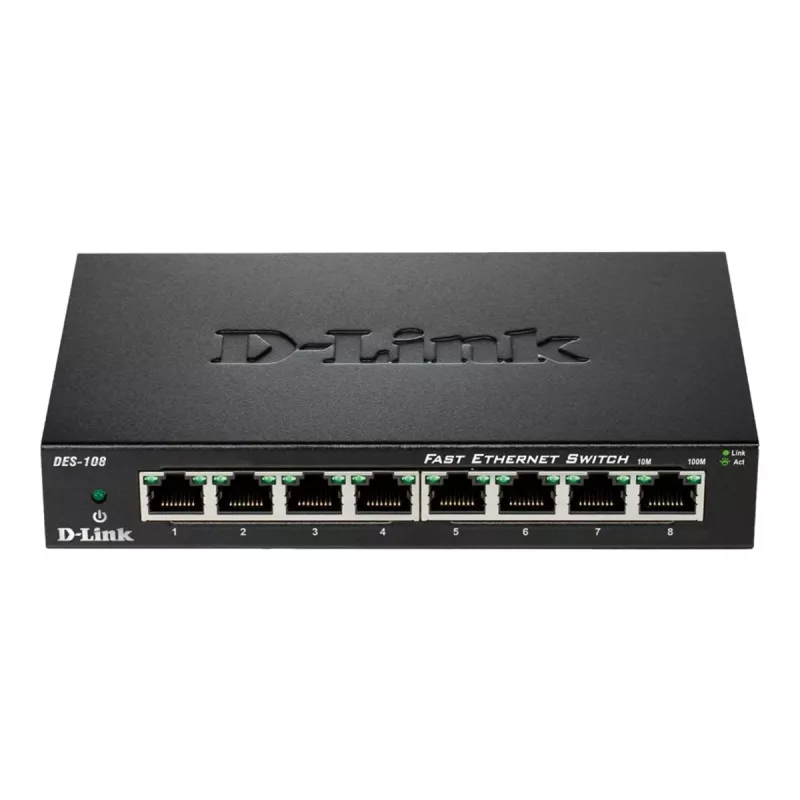 D-Link DES-108 zwart