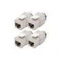 Digitus Cat. 6A keystone-module afgeschermd 4 stuks zilver RJ-45