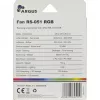 INTER-TECH Argus RS-051 RGB 120 mm behuizingsventilator, 900 tpm, zwart