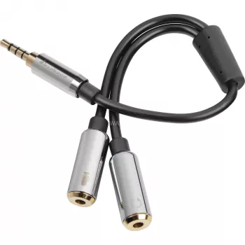 Sharkoon PMP35 - audio-adapter - 4-polige mini-stekker (M)