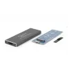 GEMBIRD EE2280-U3C-01 Gembird behuizing M.2 naar USB 3.0, aluminium, zwart