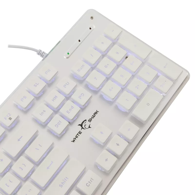 Mechanisch gaming-toetsenbord White Shark TACHI-W-US — compacte TACHI White-indeling