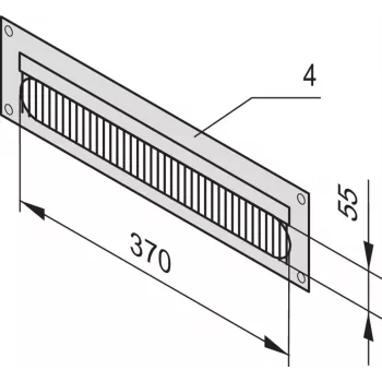 SCHROFF kabelgeleidingsplaat 4U 7021 - rackaccessoire - 4 HE (20118797)