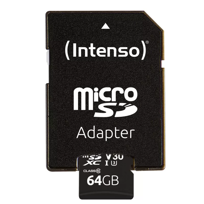 Geheugenkaart Intenso 64 GB MicroSDXC UHS-I Class 10 3433490