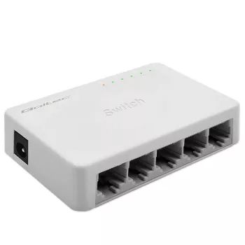 Netwerk-switch QOLTEC 52247 5 x RJ45-poorten 1000 Mbit/s Gigabit unmanaged
