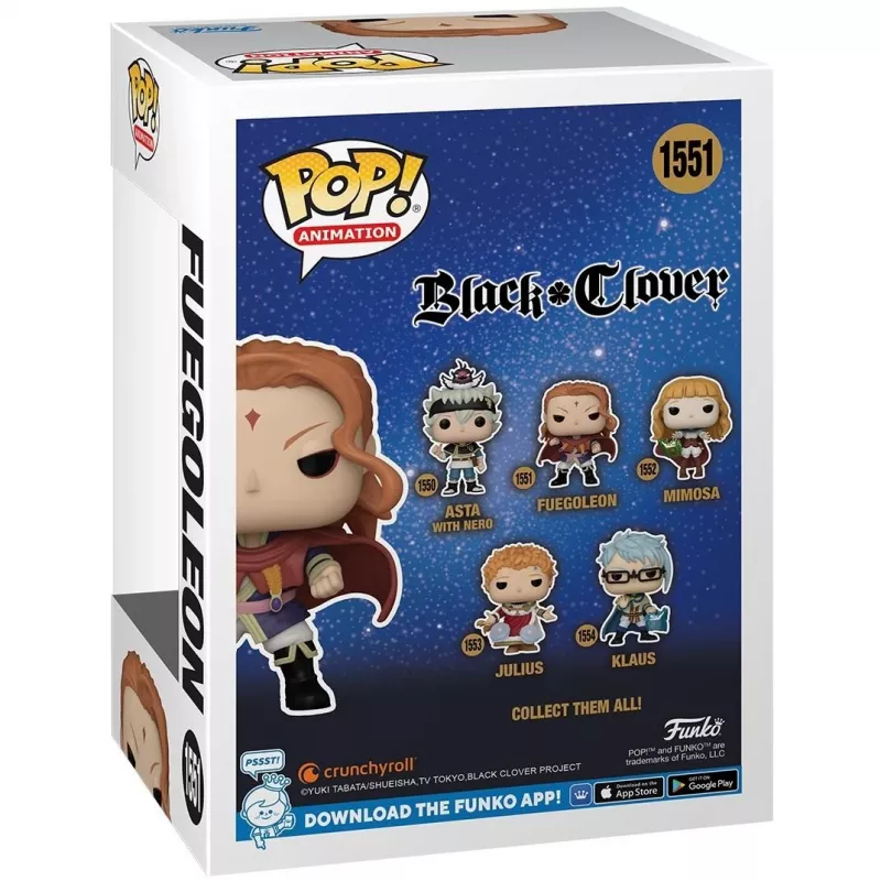 Funko Pop figuur zwart Clover Fuegoleon 10 cm (143273)