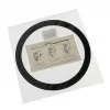Stoffilter DEMCiflex 140 mm rond – zwart/wit voor behuizingsventilator