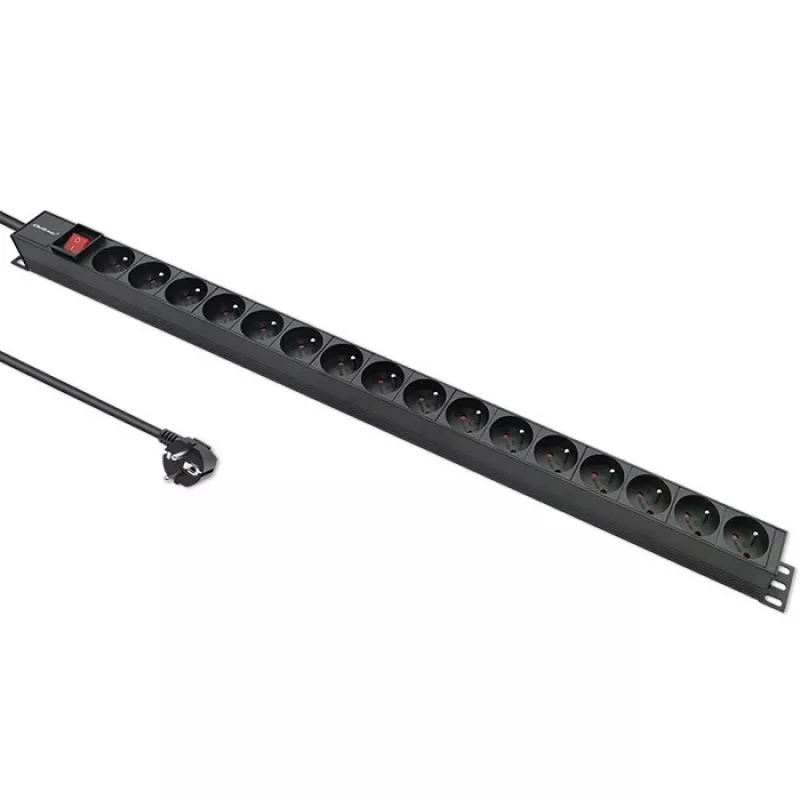 Stekkerdoos voor RACK 16A PDU, 16xFRENCH, verticaal
