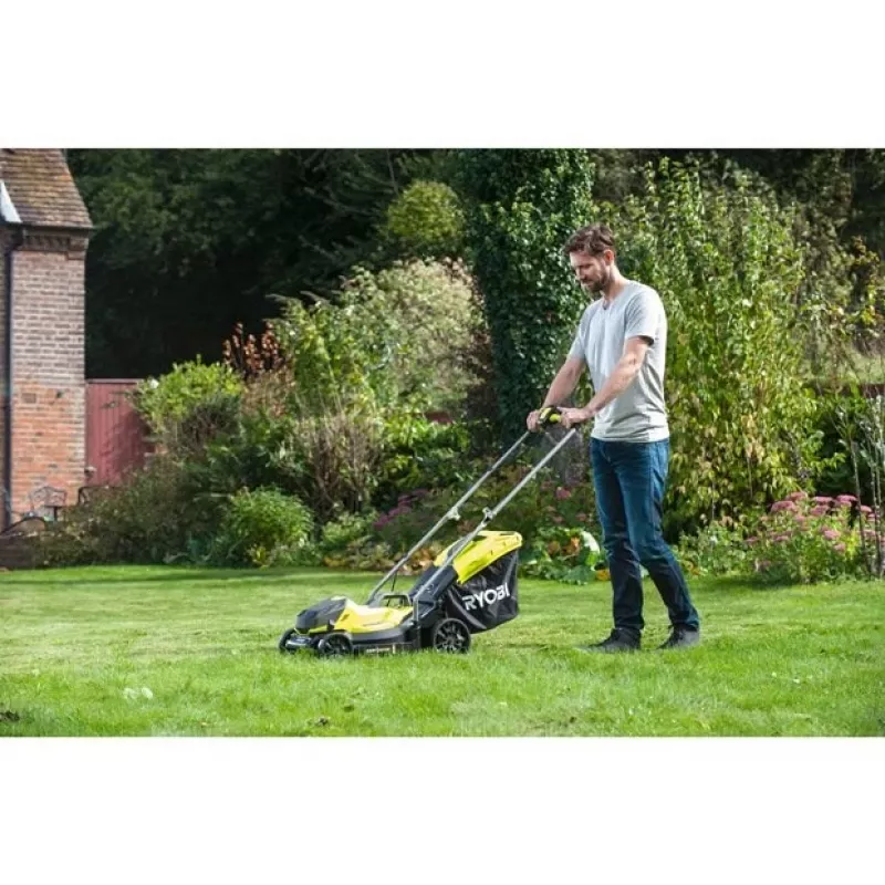 Ryobi OLM1833B grasmachine duwmaaier accu zwart, groen