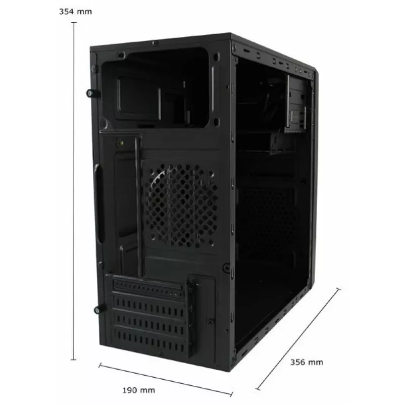 PC-behuizing LC-Power 2014MB midi-tower zwart