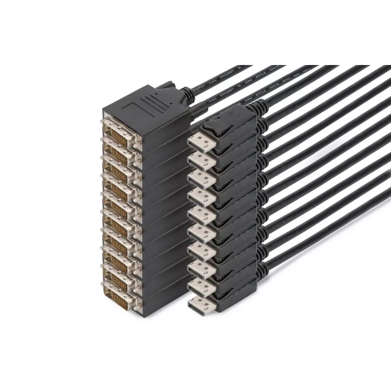 Digitus DisplayPort – DVI-adapterkabel, 10-pack