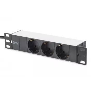 Aluminium stekkerdoos Digitus DN-95411 3 veiligheidsstopcontacten 2 m