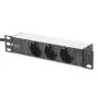 Aluminium stekkerdoos Digitus DN-95411 3 veiligheidsstopcontacten 2 m