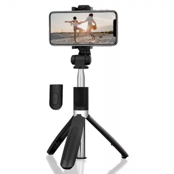 Statief MEDIA-TECH MT5542 selfiestatief 2in1 in hoogte verstelbaar licht