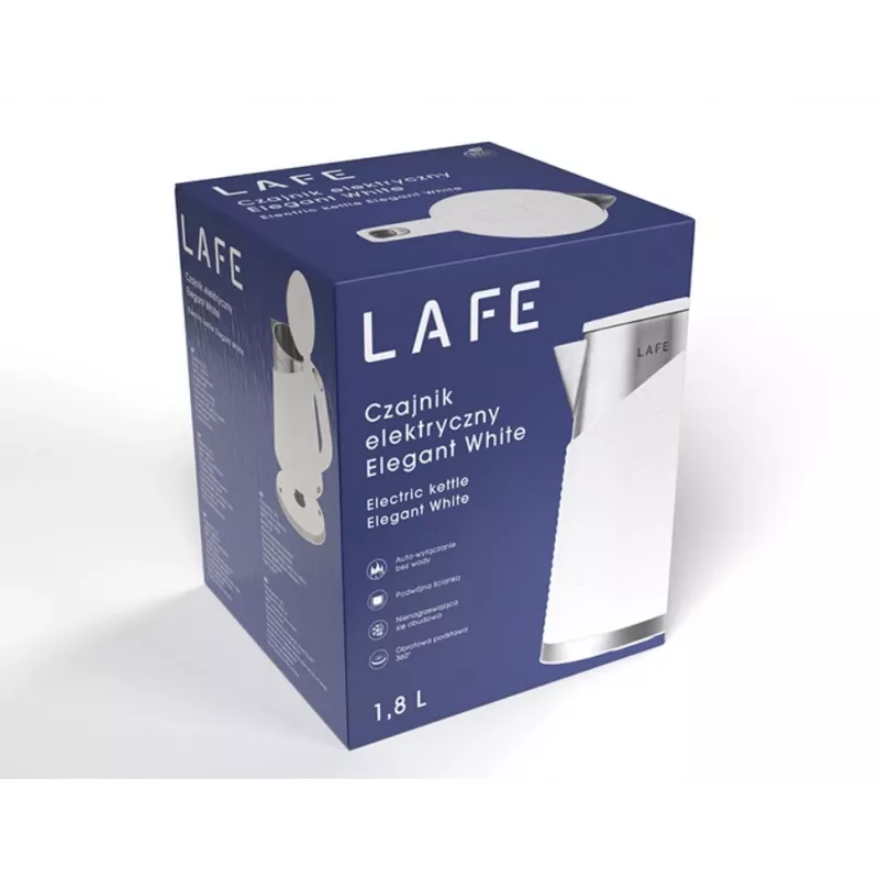 Elektrische waterkoker LAFE 1,8L 2200W wit