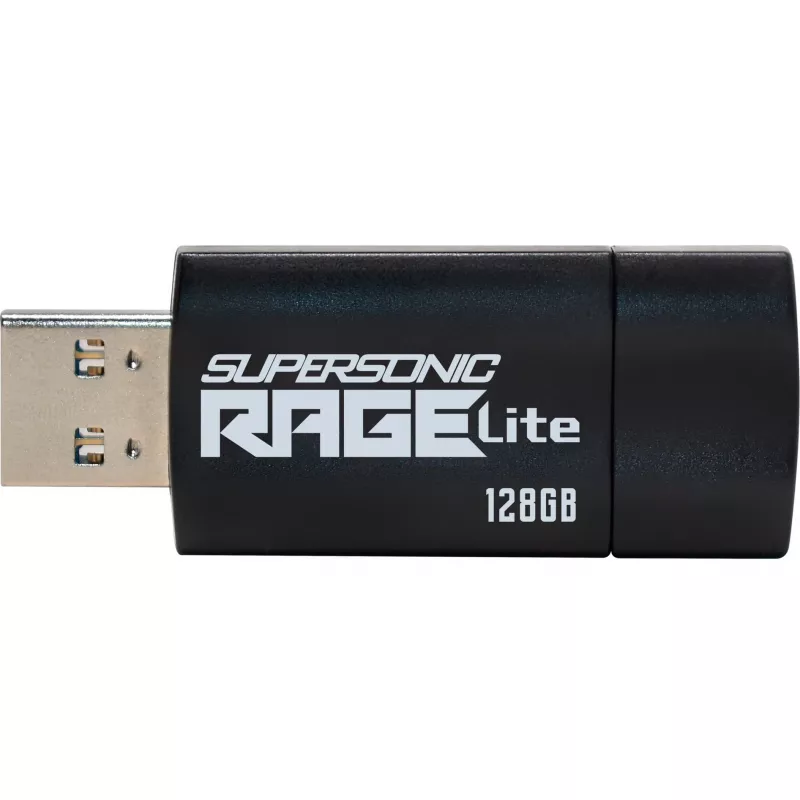 USB-flashdrive PATRIOT Supersonic Rage Lite 128 GB USB Type-A 3.2 Gen 1, 180 MB/s, blauw/zwart