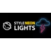 Neonlicht MANTA SNL71BL wolk met bliksem blauw‑roze – decoratief LED-neonbord