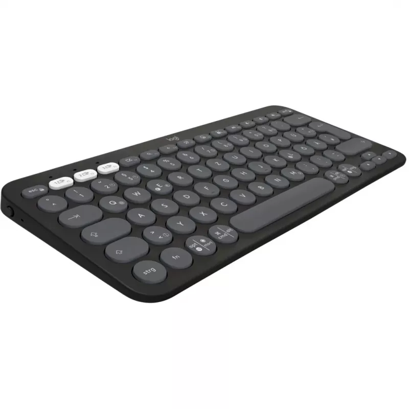 Logitech Pebble Keys 2 K380s - toetsenbord - draadloos - Bluetooth LE - QWERTZ - Duits - Tonal Graphite (920-011795)