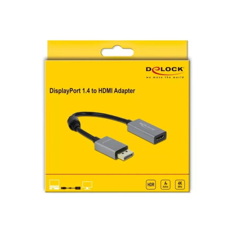 Actieve DisplayPort 1.4 naar HDMI-adapter DeLOCK 66436