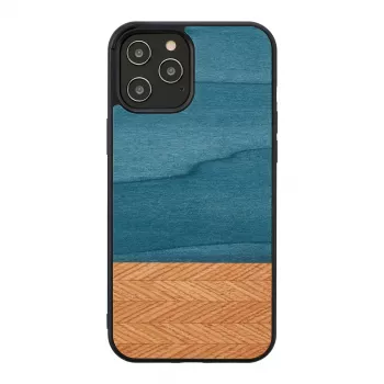 Telefoonhoes man and wood voor iPhone 12 Pro Max denim-zwart