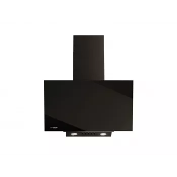 Wand afzuigkap MAAN Vertical Glass 60 zwart, glas/roestvrij staal, 595 mm, 135–320 m³/h, elektronische bediening
