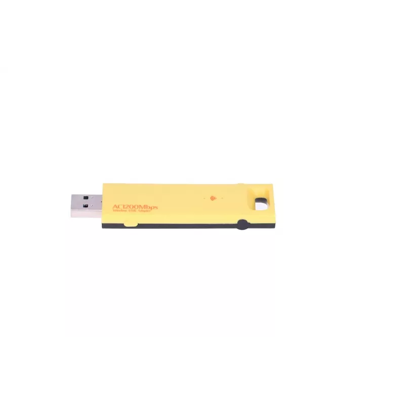 Draadloze USB-adapter Extralink U1200AC AC1200 dual-band, geel kunststof