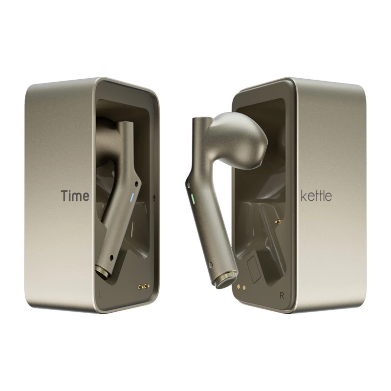In-ear-vertaler Timekettle W4 AI goud — simultaanvertaal-oordopjes
