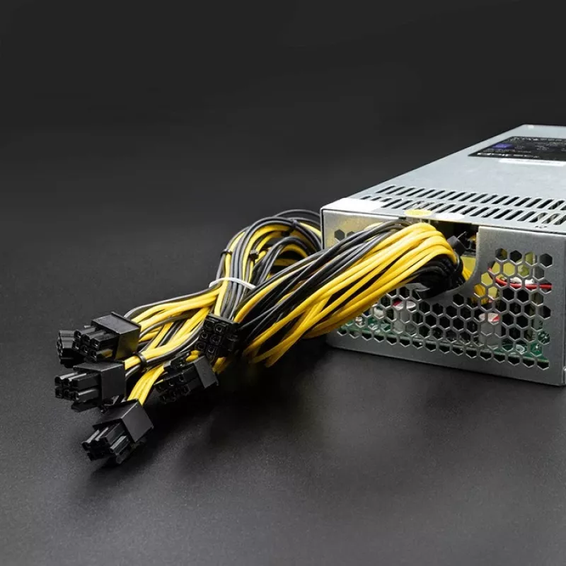 Qoltec 50177 PCI-E-voeding Smart 1600W | 80 Plus Gold - Data Mining