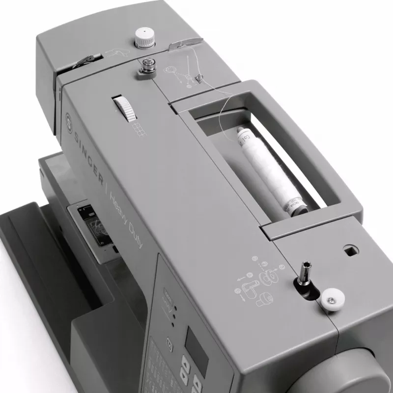 SINGER naaimachine HD6605 – elektrisch, 1-staps knoopsgat, free-arm, grijs, 6 kg